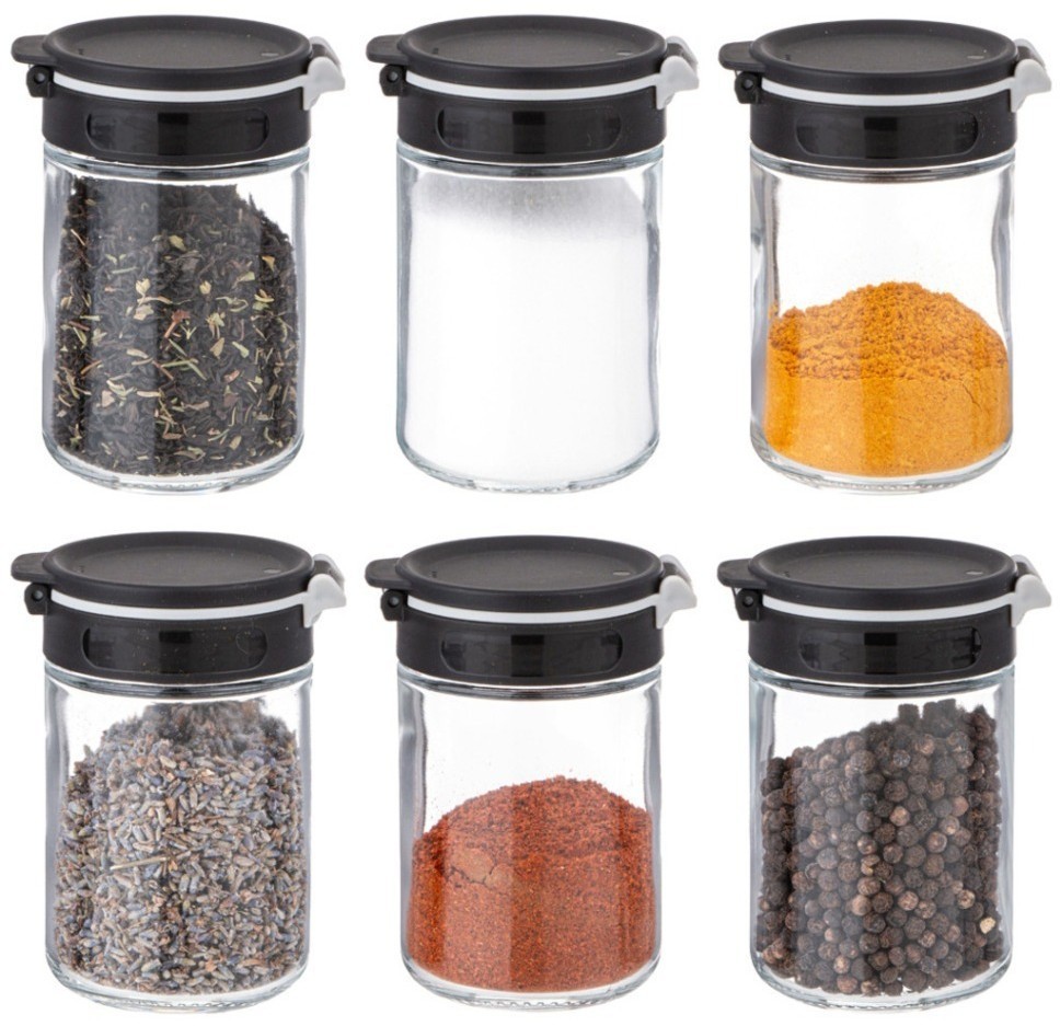 Набор емкостей для специй 6шт 200мл agness (671-104)