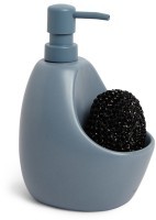 Диспенсер для мыла с подставкой для губки joey, 590 мл, серо-голубой (78706)