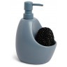 Диспенсер для мыла с подставкой для губки joey, 590 мл, серо-голубой (78706)
