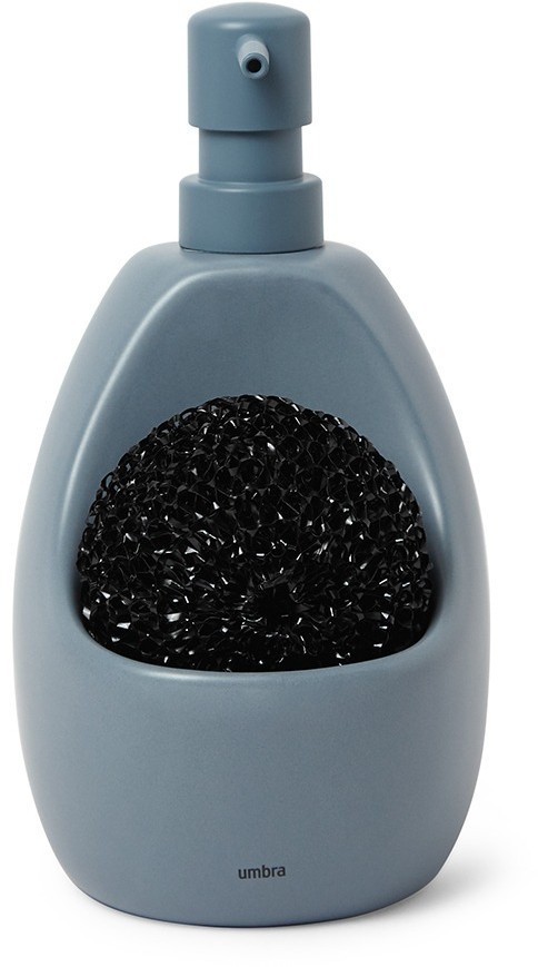 Диспенсер для мыла с подставкой для губки joey, 590 мл, серо-голубой (78706)