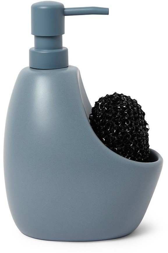 Диспенсер для мыла с подставкой для губки joey, 590 мл, серо-голубой (78706)