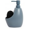 Диспенсер для мыла с подставкой для губки joey, 590 мл, серо-голубой (78706)