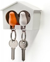Держатель для ключей duo sparrow, белый/оранжевый (41449)