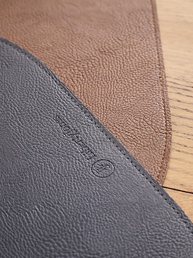 Набор из 4-х двухсторонних сервировочных салфеток pool, 30х45 см, синий/коричневый (78746)