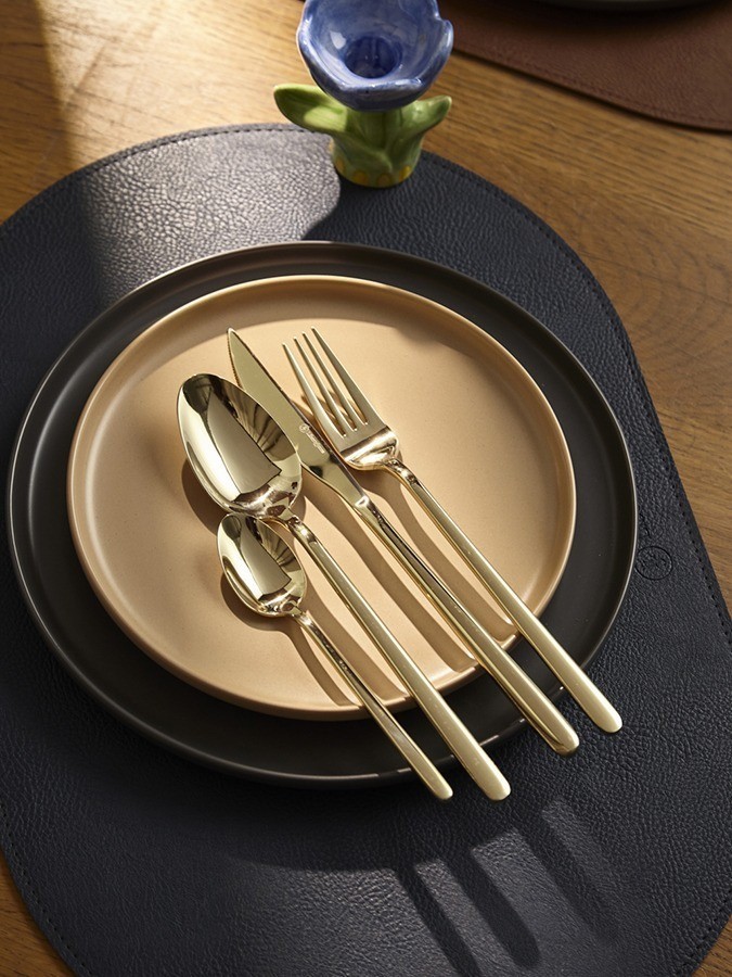 Набор из 4-х двухсторонних сервировочных салфеток pool, 30х45 см, синий/коричневый (78746)