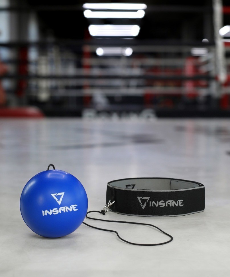 Мяч боевой IN23-FB104 на резинке, синий (2109130)