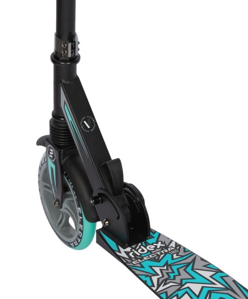 Самокат 2-колесный Electra 180 мм, серый/мятный (2022727)