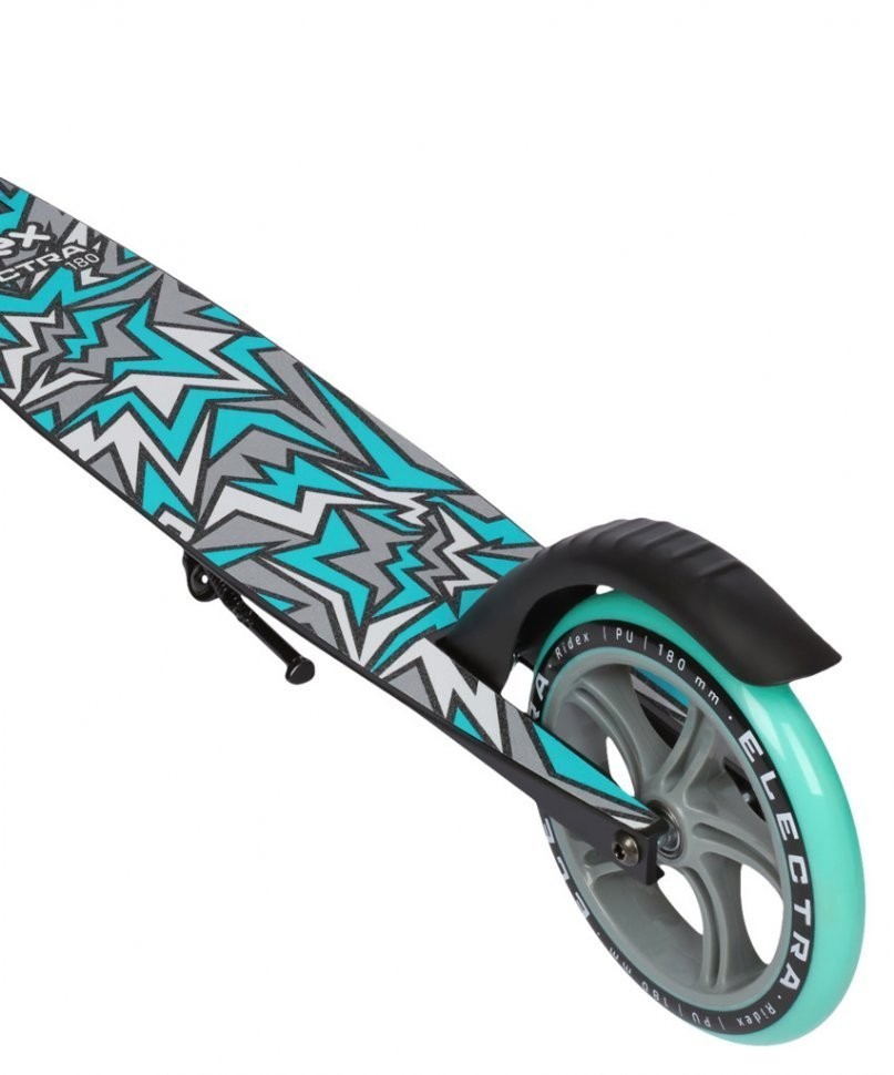 Самокат 2-колесный Electra 180 мм, серый/мятный (2022727)