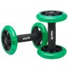 БЕЗ УПАКОВКИ Ролики для пресса раздельные STARFIT RL-107, черный/ярко-зеленый (2102826)