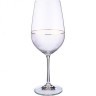 Набор бокалов для вина "viola elegance" из 6 шт. 550 мл. высота=25 см. Bohemia Crystal (674-727)