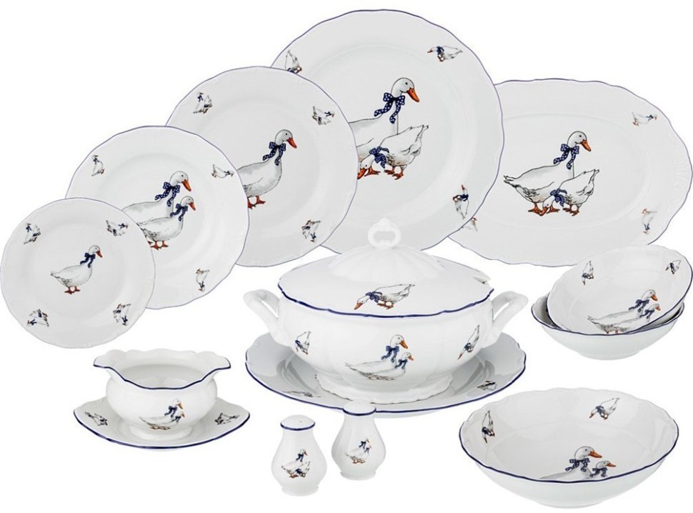Столовый сервиз  на 6 персон 26 пр. "гуси" G.Benedikt. (658-010)