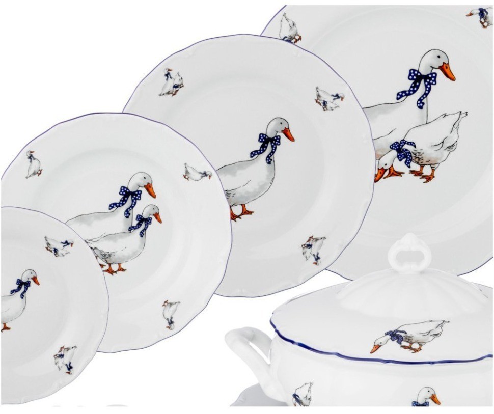 Столовый сервиз  на 6 персон 26 пр. "гуси" G.Benedikt. (658-010)