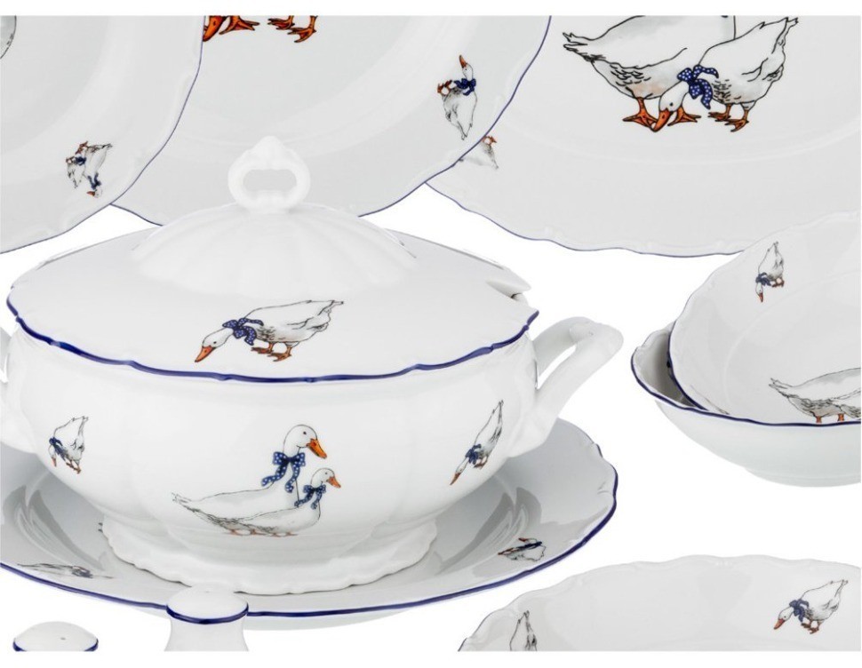 Столовый сервиз  на 6 персон 26 пр. "гуси" G.Benedikt. (658-010)