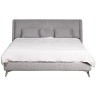 Кровать Michelle без под.мех. серый Gaud51+кожаVS 183*230*99см (TT-00004329)