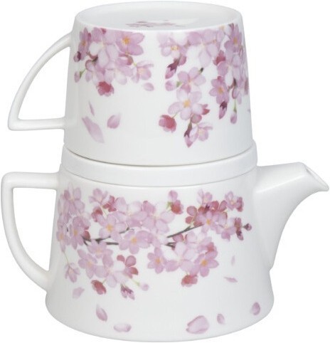 Набор "Чай для меня" - Цветущая вишня чайник заварочный + кружка + подставка 11 5 976 2685