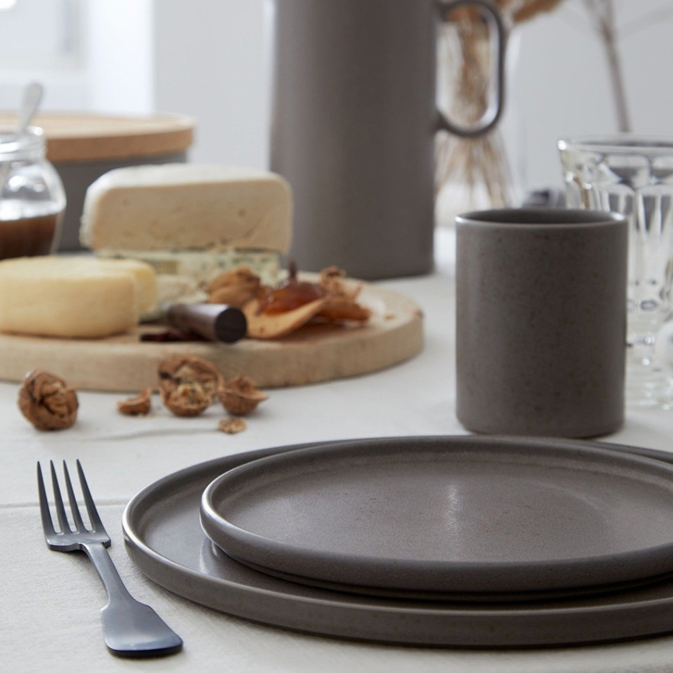 Тарелка RNP254-BRN(RNP254-838), 24,9 см, керамика, OAK, Costa Nova