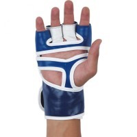 Перчатки для MMA EAGLE, ПУ, синий, L (1743562)