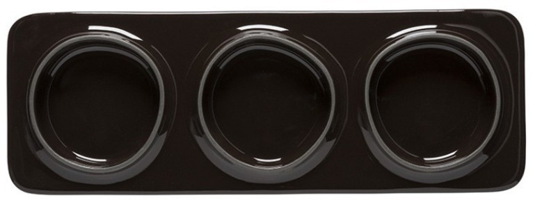 Менажница 1ABD281-CHO(1ABD281-01816H), керамика, chocolate, Costa Nova