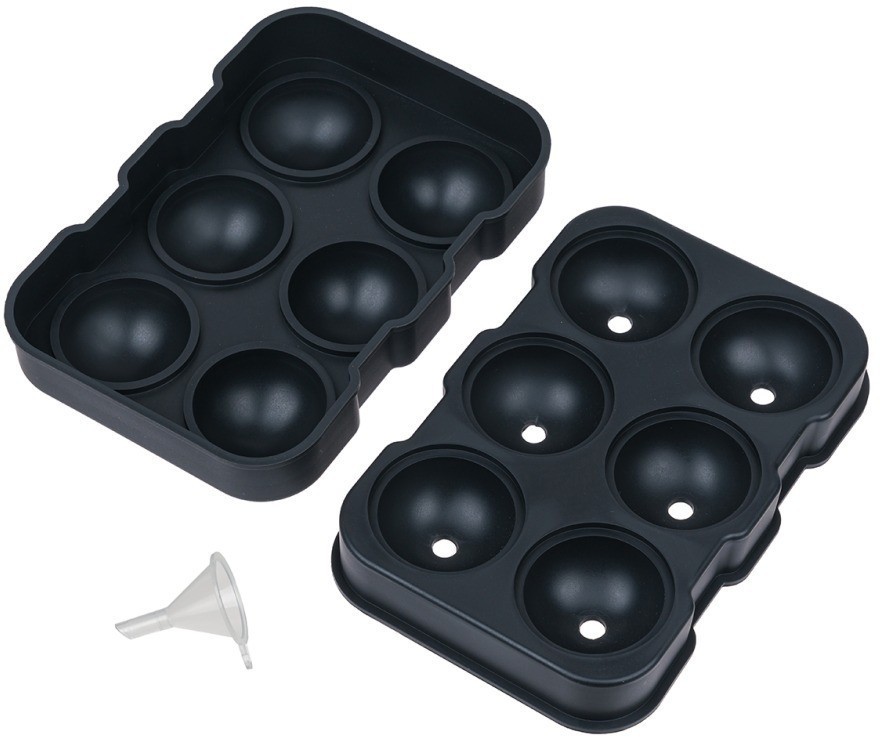 Форма для льда на 6 шаров black HJ-IM02 BLACK