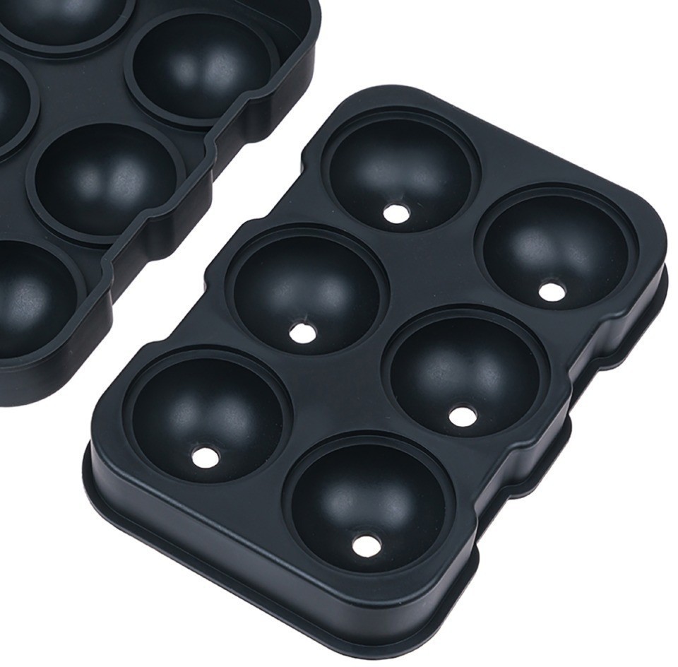 Форма для льда на 6 шаров black HJ-IM02 BLACK