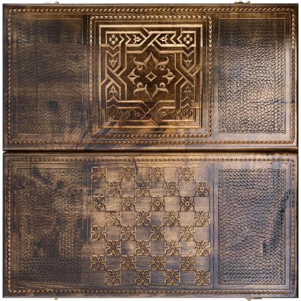 Нарды резные "Армянский узор 3", Mkhitaryan (28363)