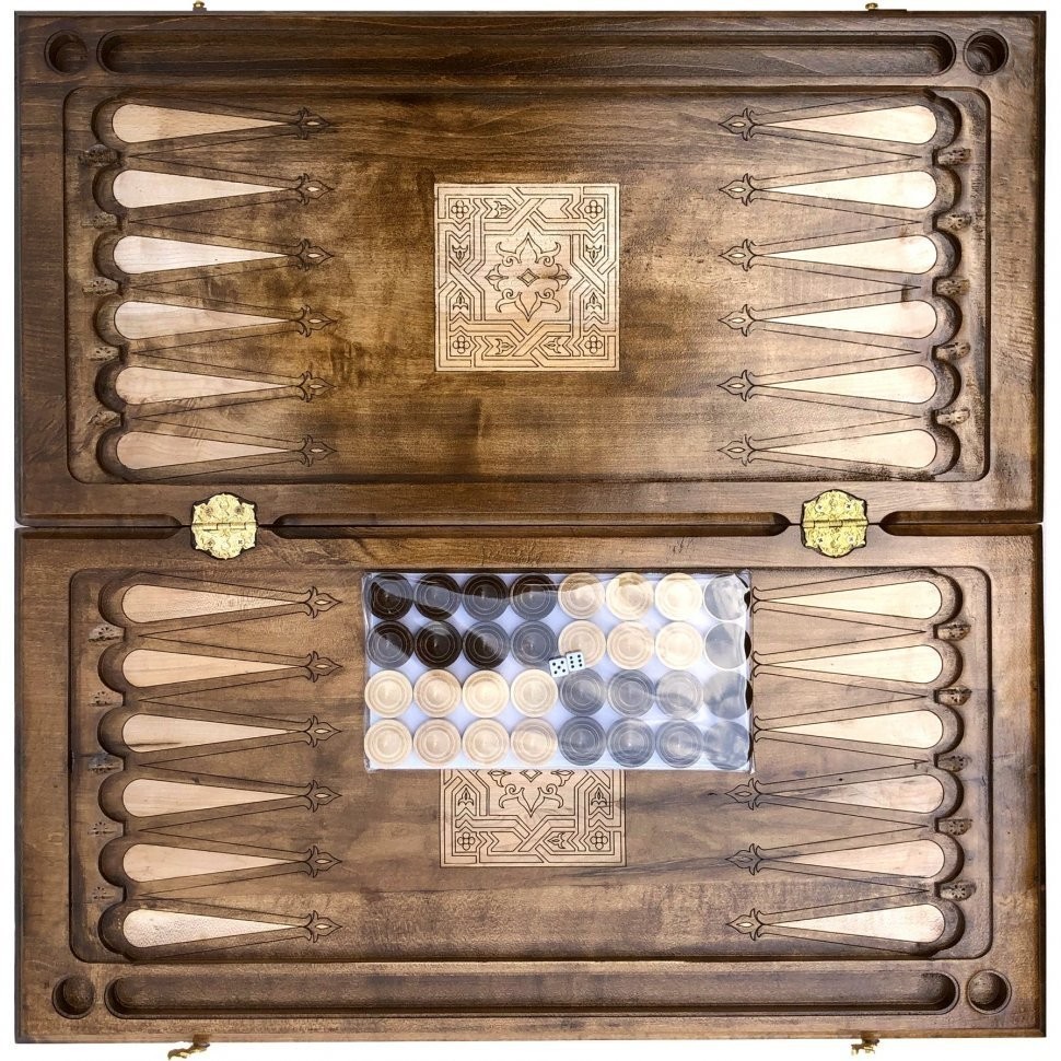 Нарды резные "Армянский узор 3", Mkhitaryan (28363)