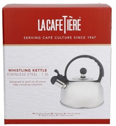 Чайник со свистком La Cafetière 1,3 л из нержавеющей стали LCKETSS