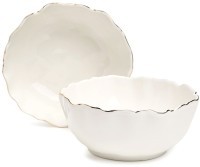 Набор салатников lefard &quot;charm&quot; 2 шт. 5*6 см 600 мл (с золотой линией) (779-360)