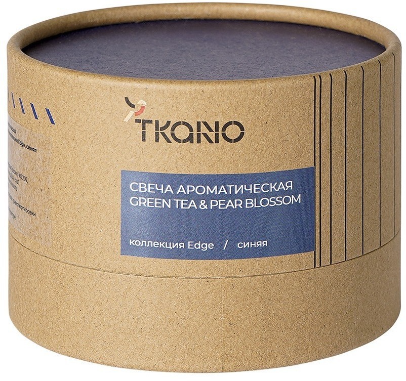 Свеча ароматическая green tea & pear blossom из коллекции edge, синий, 30 ч (75643)