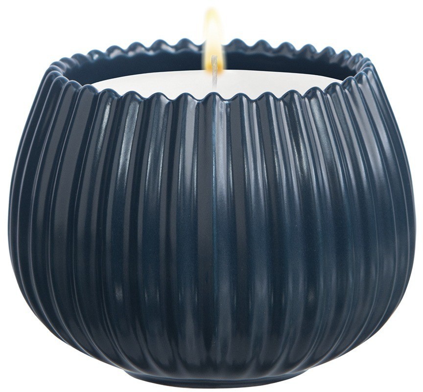 Свеча ароматическая green tea & pear blossom из коллекции edge, синий, 30 ч (75643)