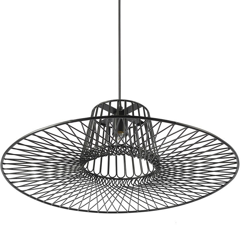 Светильник подвесной vinger, D60,5х18 см, черный (76227)