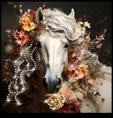 Картина Сияние музы с кристаллами Swarovski (2451)