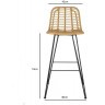 Стул барный vetle flat, ротанг (75831)