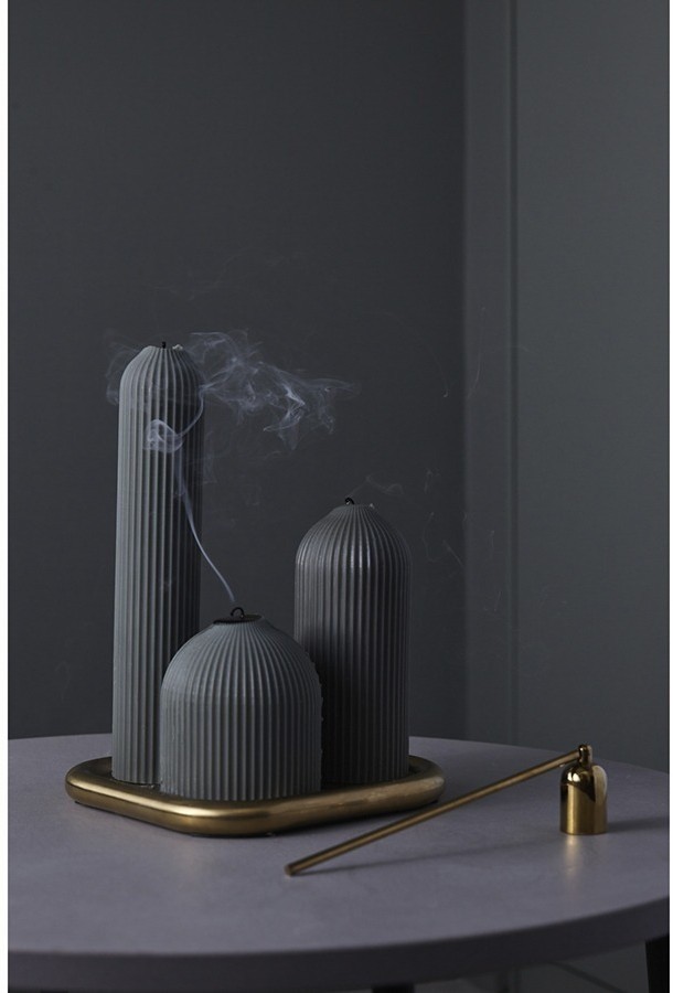 Свеча декоративная графитового цвета из коллекции edge, 16,5см (73756)