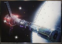 Картина В космосе с кристаллами Swarovski (1338)
