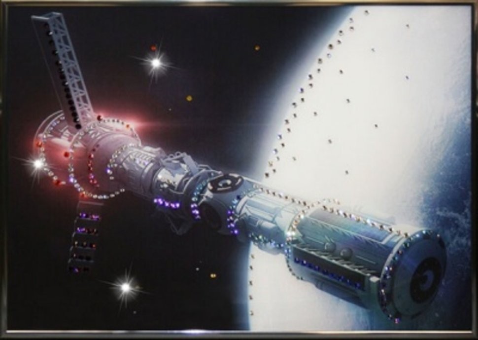 Картина В космосе с кристаллами Swarovski (1338)