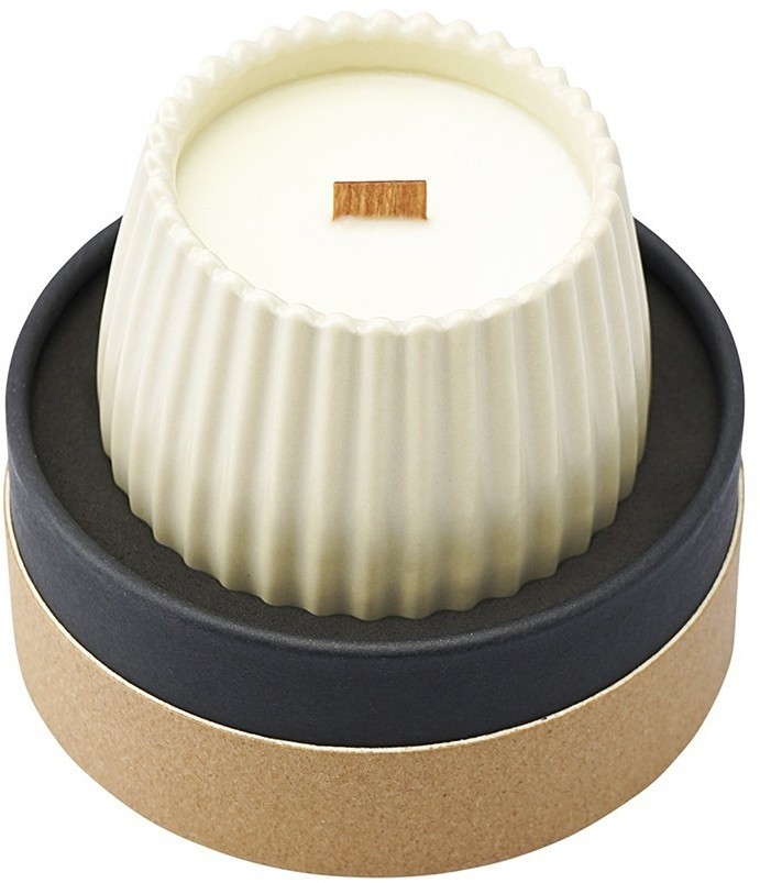 Свеча ароматическая с деревянным фитилём secret santa из коллекции edge, бежевый, 60 ч (75698)