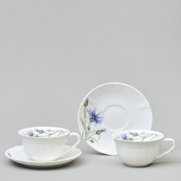 Чайный набор lefard &quot;васильки&quot; на 2 пер. 4 пр. 250 мл (760-826)