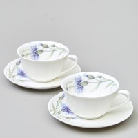 Чайный набор lefard &quot;васильки&quot; на 2 пер. 4 пр. 250 мл (760-826)