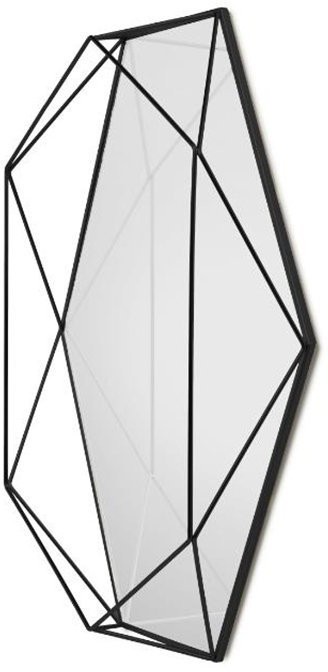 Зеркало prisma, 43х9х57 см, черное (52590)
