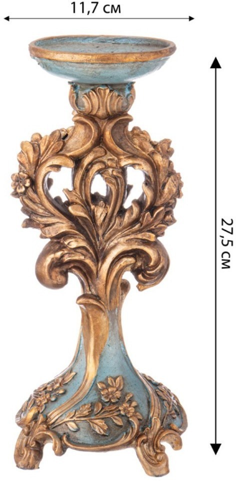 Подсвечник коллекция "рококо", 11,7*11.7*27,5cm Lefard (504-359)