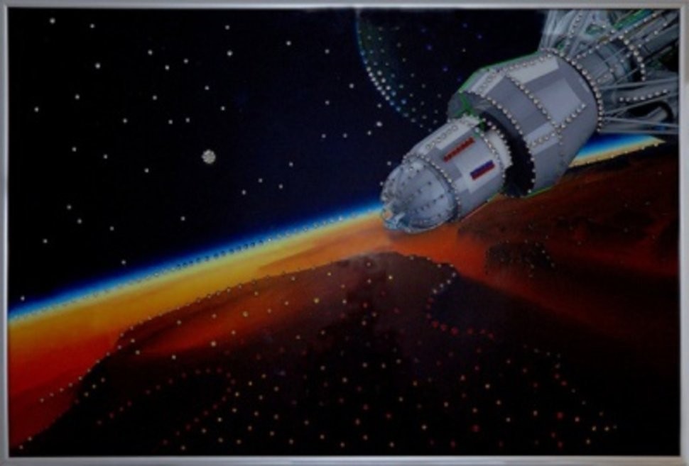 Картина Спутник 2 с кристаллами Swarovski (1887)