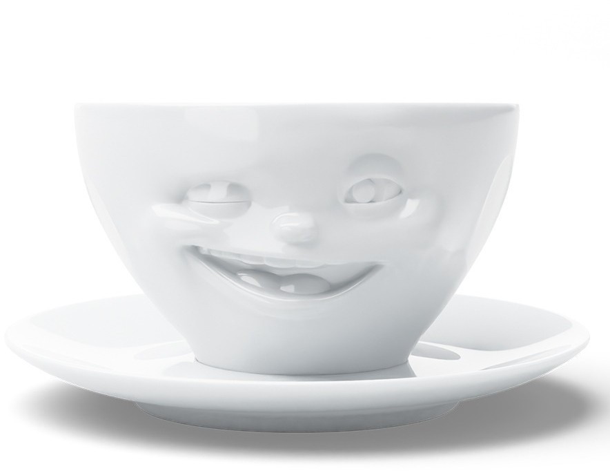 Чайная пара winking, 200 мл, белая (78667)