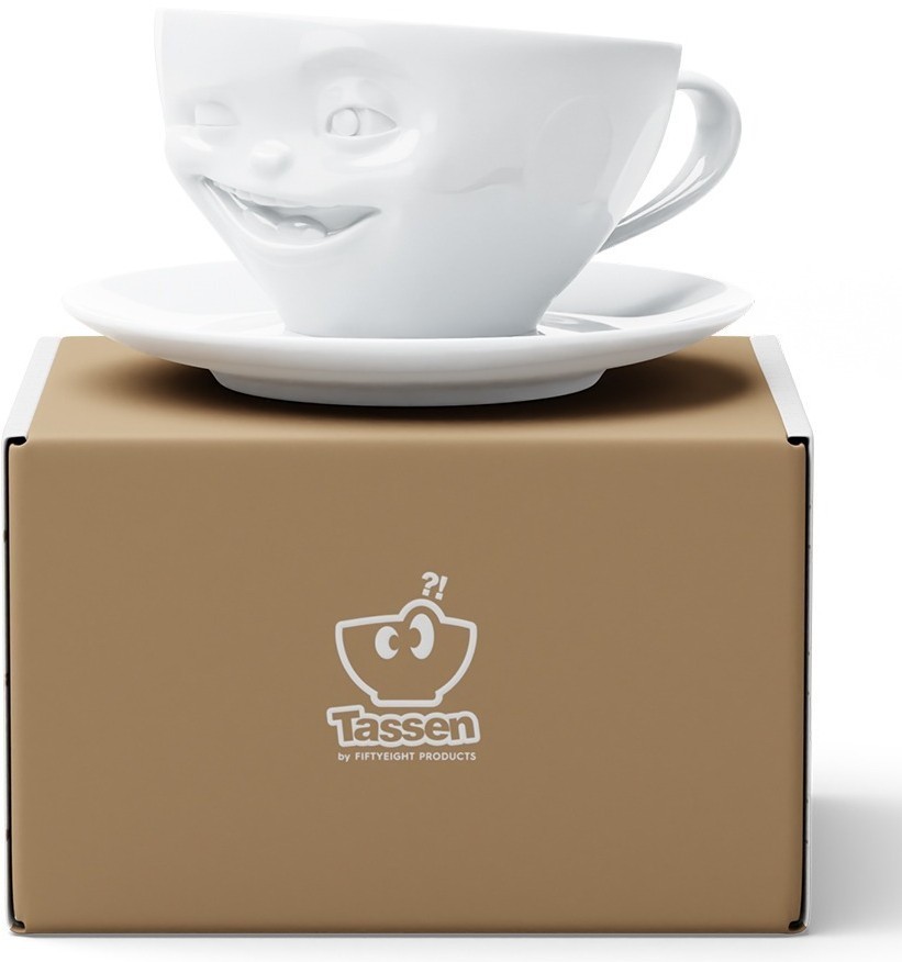 Чайная пара winking, 200 мл, белая (78667)