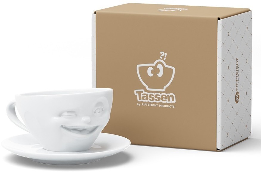 Чайная пара winking, 200 мл, белая (78667)