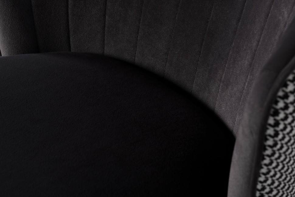 Cтул барный велюр серый 54*54*106см с ч/б спинкой (TT-00005116)