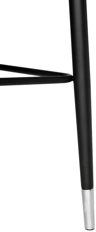 Cтул барный велюр серый 54*54*106см с ч/б спинкой (TT-00005116)