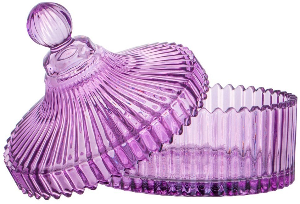 Емкость для хранения lefard с крышкой "bliss purple", 15*16см (781-310)