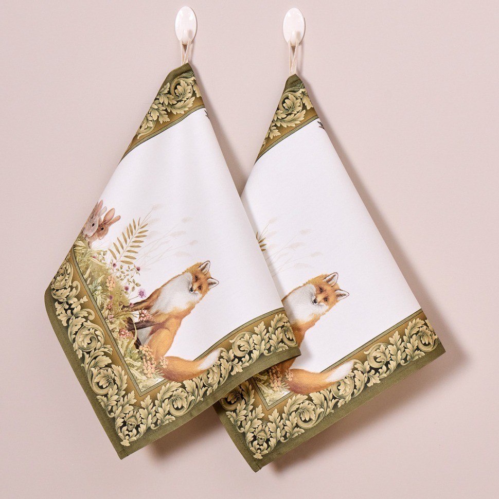 Набор полотенец из 2хшт "охота",40х60см, 100% хлопок, лиса Lefard (850-751-61)