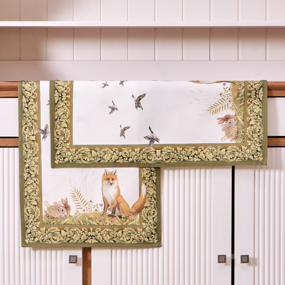 Набор полотенец из 2хшт "охота",40х60см, 100% хлопок, лиса Lefard (850-751-61)